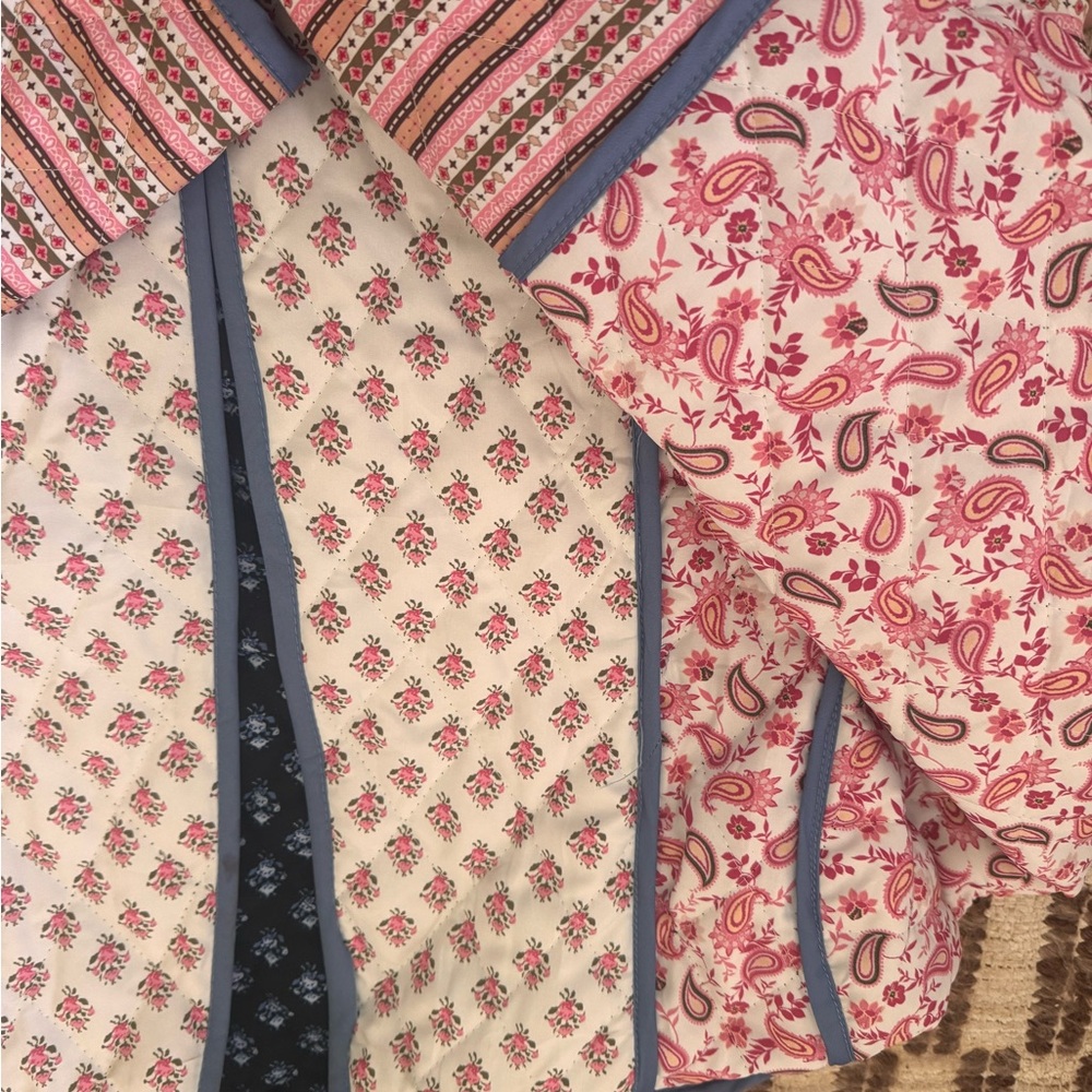 Women's Blue Patterned Jacket - image 5